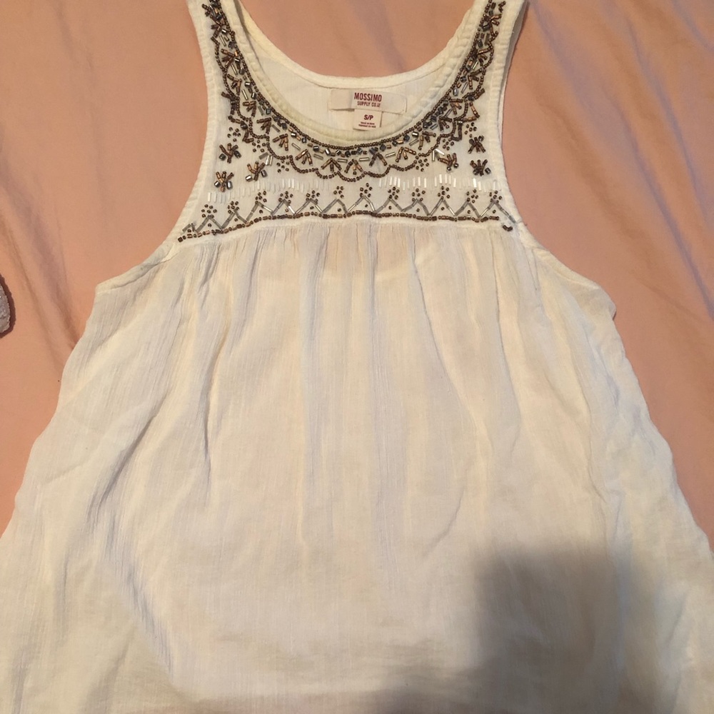 Beaded pattern Tank, Size Small